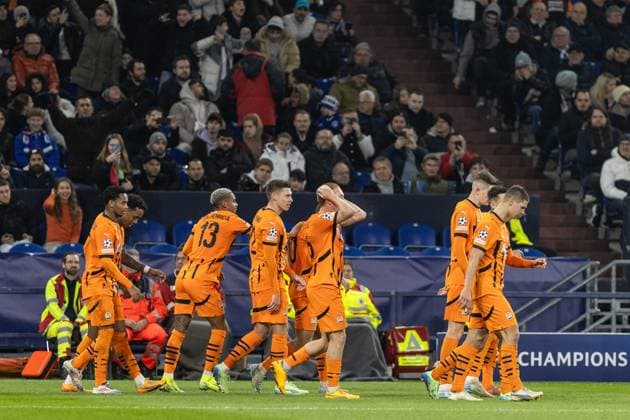 UEFA Champions League: FC Shakhtar Donetsk - BSC Young Boys; 06.11.2024 FC Shakhtar Donetsk im Jubel, 2:1, Georgy Sudakov (FC Shakhtar Donetsk, 10) UEFA Champions League: FC Shakhtar Donetsk - BSC Young Boys; Arena AufSchalke, Gelsenkirchen; 06.11.2024 Copyright: xBEAUTIFULxSPORTS Buriakovx