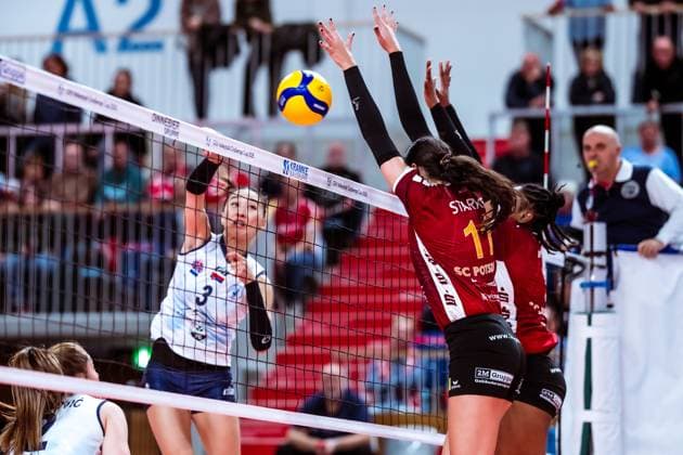 CEV Challenge Cup SC Potsdam - ZOK UB; 06.11.2024 CEV Challenge Cup SC Potsdam - ZOK UB Copyright: xBEAUTIFULxSPORTS NicolxMarschallx