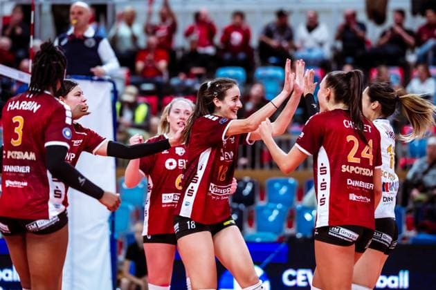 CEV Challenge Cup SC Potsdam - ZOK UB; 06.11.2024 CEV Challenge Cup SC Potsdam - ZOK UB Copyright: xBEAUTIFULxSPORTS NicolxMarschallx