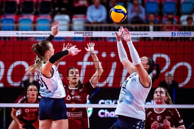 CEV Challenge Cup SC Potsdam - ZOK UB; 06.11.2024 CEV Challenge Cup SC Potsdam - ZOK UB Copyright: xBEAUTIFULxSPORTS NicolxMarschallx