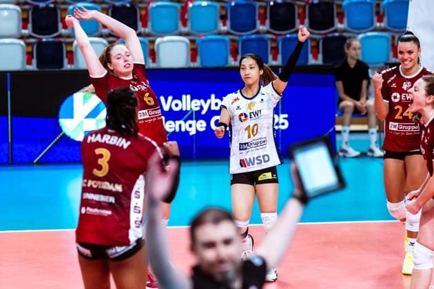 CEV Challenge Cup SC Potsdam - ZOK UB; 06.11.2024 CEV Challenge Cup SC Potsdam - ZOK UB Copyright: xBEAUTIFULxSPORTS NicolxMarschallx