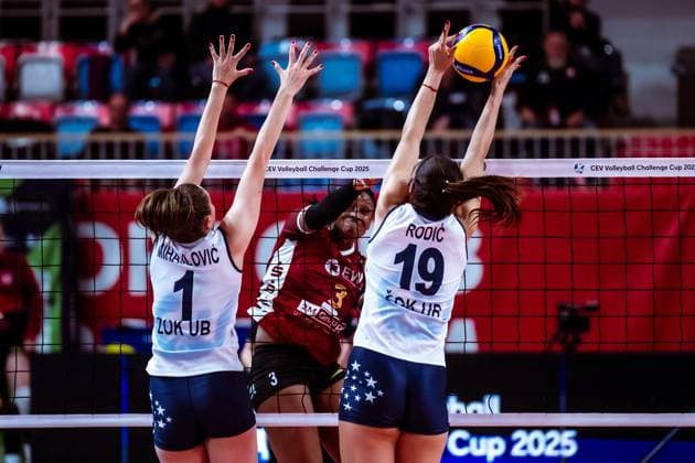 CEV Challenge Cup SC Potsdam - ZOK UB; 06.11.2024 CEV Challenge Cup SC Potsdam - ZOK UB Copyright: xBEAUTIFULxSPORTS NicolxMarschallx