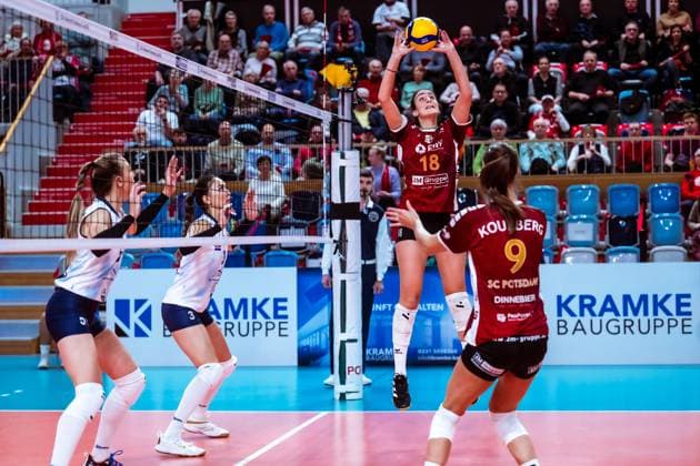 CEV Challenge Cup SC Potsdam - ZOK UB; 06.11.2024 CEV Challenge Cup SC Potsdam - ZOK UB Copyright: xBEAUTIFULxSPORTS NicolxMarschallx