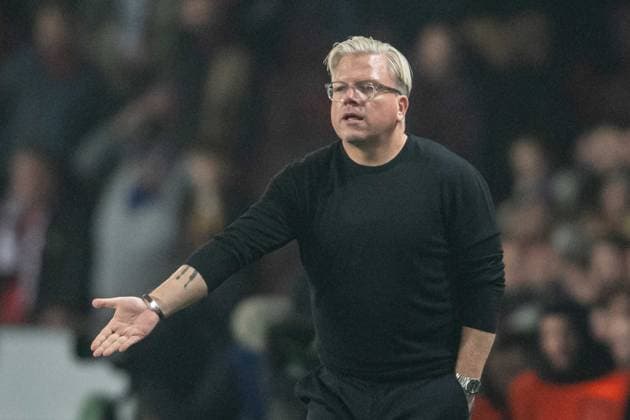 Lars Friis gesticulates during UEFA Champions league match, AC Sparta Prague - Stade Brest , 06. november 2024, Epet Arena, Prague, Czech republic Copyright: xMICHALxFAJT,ZOSPORTU.SKx DSC_5278