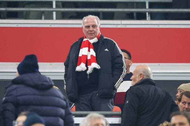 Aufsichtsratsmitglied und Ehrenpraesident Uli Hoeness (FC Bayern Muenchen), FC Bayern Muenchen vs. Benfica Lissabon, Champions League, Fussball, 4. Spieltag, 06.11.2024 Muenchen Bayern Deutschland