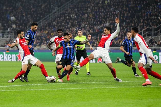 Lautaro Martinez (FC Internazionale) , UEFA Champions League - FC Internazionale vs Arsenal FC , Matchday 4 2024-25 game San Siro Stadium Milano , Italy, 06.11.2024.Photo by Marius Bunduc LiveMedia  Copyright: xMariusxFlorinxBunduc IPAxSportx x xx IPA_51326563 IPA_Agency_IPA51326563