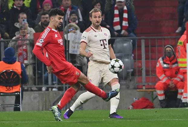 06.11.2024, xjrdrx, Fussball UEFA Champions League, FC Bayern Muenchen - Benfica Lissabon emspor, v.l. Harry Kane (FC Bayern Muenchen) (DFL DFB REGULATIONS PROHIBIT ANY USE OF PHOTOGRAPHS as IMAGE SEQUENCES and or QUASI-VIDEO) Muenchen