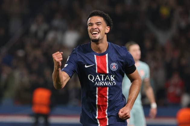Sport Bilder des Tages PSG - ATLETICO PHOTOPQR LE PARISIEN Olivier Lejeune ; ; 06 11 2024 ; À l occasion de la quatrième journée de Ligue des Champions, le Paris Saint-Germain reçoit l Atlético Madrid ce mercredi 6 novembre 2024 au Parc des Princes. PH : O.Lejeune Warren Zaire-Emery Joie du but 1-0 France  Copyright: xPHOTOPQR LExPARISIEN MAXPPPxLP OlivierxLejeunex 20241106LPA2390 20241106LPA2390