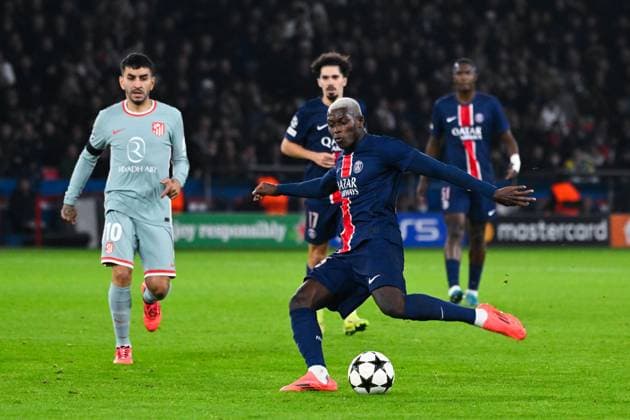 TAVARES Nuno MENDES ( 25 - PSG ) during the UEFA Champions League match between Paris Saint Germain and Atletico de Madrid at Parc Des Princes on November 06, 2024 in Paris, France. ( Photo by federico pestellini panoramic ) - FOOTBALL : PSG vs Atletico de Madrid - Ligue des Champions - 06 11 2024 FedericoPestellini Panoramic 