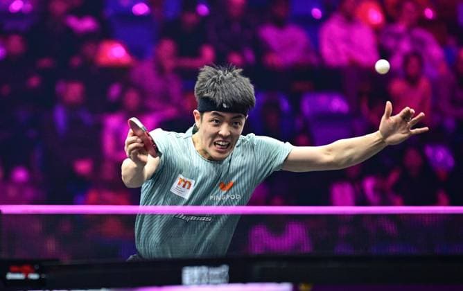 Bilder des Jahres 2024, Sport 11 November Sport Themen der Woche KW45 Qiu_Dang-GER-WTT_Champions_Frankfurt-2024-11-6-0554 WTT Champions Frankfurt, 1. Runde (Beste 32). Dang Qiu, Deutschland, Borussia Düsseldorf, Europameister 2022 und Macau-Champions-Finalist 2025, unterliegt im Achtelfinale LIN Yun-Ju, Taiwan, dem Sieger des WTT Champions Frankfurt 2023 Frankfurt Süwag Energie ARENA, former Ballsporthalle Frankfurt Germany, Deutschland *** Qiu Dang GER WTT Champions Frankfurt 2024 11 6 0554 WTT Champions Frankfurt, 1 round Best 32 Dang Qiu, Germany, Borussia Düsseldorf, European Champion 2022 and Macau Champions Finalist 2025, loses in the round of 16 to LIN Yun Ju, Taiwan, the winner of the WTT Champions Frankfurt 2023 Frankfurt Süwag Energie ARENA, former Ballsporthalle Frankfurt Germany, Germany