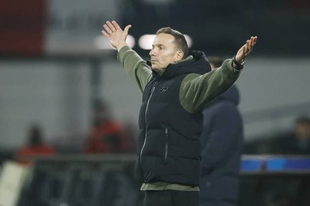 ROTTERDAM - Red Bull Salzburg coach Pepijn Lijnders during the UEFA Champions League match between Feyenoord Rotterdam and FC RB Salzburg at Feyenoord Stadium de Kuip on Nov. 6, 2024 in Rotterdam, Netherlands. ANP Hollandse Hoogte BART STOUTJESDIJK UEFA Champions League 2024 25 League Phase MD4 2024 25 xVIxANPxSportx xBartxStoutjesdijkxIVx 512863099 originalFilename: 512863099.jpg