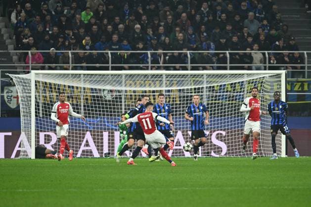 FC Internazionale Milano v Arsenal FC - UEFA Champions League 2024 25 League Phase MD4 Gabriel Martinelli of Arsenal F.C. is in action during the UEFA Champions League 2024 25 League Phase MD4 match between F.C. Inter and Arsenal F.C. at San Siro Stadium in Milan, Italy, on November 6, 2024. Milan Italy Italy  Copyright: xDomenicoxCippitellix originalFilename:cippitelli-fcinterv241106_npe7k.jpg