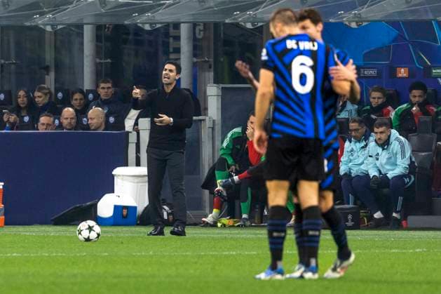 FC Internazionale Milano v Arsenal FC - UEFA Champions League 2024 25 League Phase MD4 Mikel Arteta participates in the UEFA Champions League 2024 25 match between FC Internazionale and FC Arsenal in Milano, Italy, on November 6, 2024, at Stadio Giuseppe Meazza Milano Milano Italy  Copyright: xMairoxCinquettix originalFilename:cinquetti-fcintern241106_npYTx.jpg