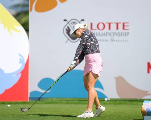 November 6, 2024: Jodi Ewart Shadoff hits her tee shot from the 10th hole tee box during the first round of the 2024 Lotte Championship presented by Hoakalei at Hoakalei Country Club in Ewa Beach, Hawaii. CSM Ewa Beach USA - ZUMAc04_ 20241106_zma_c04_256 Copyright: xGlennxYozax