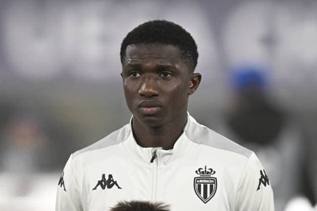 LAMINE CAMARA, Champions League 2024-25, Bologna-Monaco 0-1, primo piano, head shot, single shot CHAMPIONS LEAGUE 2024-25 BOLOGNA-MONACO 0-1