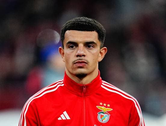 Champions League Round 4: Bayern Munich versus Benfica November 06 2024: Zeki Amdouni of Benfica looks on during a Champions League Round 4 game, Bayern Munich versus Benfica, at Allianz Areana, Munich, Germany. Ulrik Pedersen CSM (Credit Image: Â Ulrik Pedersen Cal Media) Munich Germany EDITORIAL USE ONLY Copyright: xx ZUMA-20241106_zma_c04_470.jpg UlrikxPedersenx csmphotothree315853