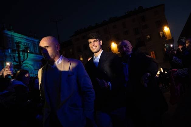 Carlos ALCARAZ attends Blue Carpet prior to the Nitto ATP, Tennis Herren Finals at Museo del Risorgimento in Turin, Italy, where the ATP Finals will begin on Sunday, Nov. 10 - - Thursday, November 7, 2024.  Copyright: xMarcoxAlpozzi LaPressex