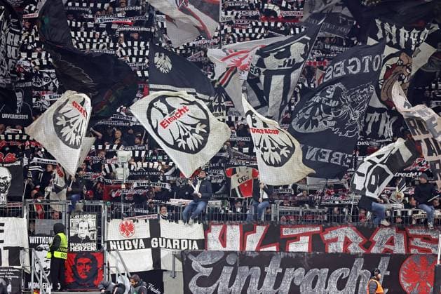 07.11.2024, xovx, Fußball UEFA Europa League, Eintracht Frankfurt - Slavia Prag Frankfurter Fans. (DFL DFB REGULATIONS PROHIBIT ANY USE OF PHOTOGRAPHS as IMAGE SEQUENCES and or QUASI-VIDEO) emspor Frankfurt am Main
