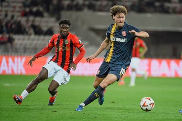 LAMMERS Sam (FC TWENTE). OGC Nice vs FC TWENTE, C3 EUROPA LEAGUE in Allianz Riviera Stadium, NICE, France, on 07 November, 2024. FOOTBALL : OGC Nice vs FC TWENTE - EUROPA LEAGUE - 07 11 24 FredDides Panoramic 