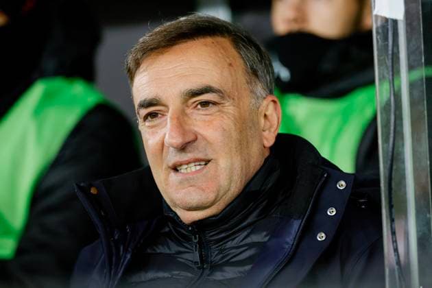 BORAS, SVERIGE 20241107 Bragas tränare Carlos Carvalhal under torsdagens fotbollsmatch i Uefa Europa League mellan IF Elfsborg och SC Braga pa Boras Arena. BORAS SVERIGE x9200x