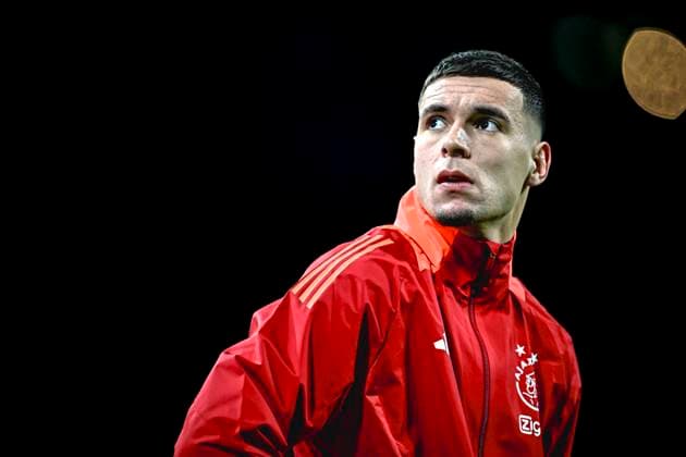AFC Ajax Amsterdam goalkeeper Jay Gorter, during the match Ajax - Maccabi Tel Aviv at the Johan Cruijff ArenA for the UEFA Europa League - League phase - Matchday 4 season 2024-2025 in AMSTERDAM, Netherlands on 7 november 2024, (photo by Stefan Koops EYE4images DeFodi Images) not used in POL SRB CRO FRA GBR NED ITA USA Defodi-746_198763