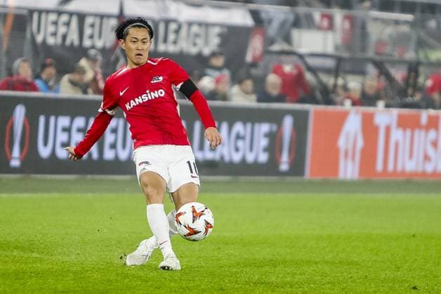 ALKMAAR - 07-11-2024, AFAS Stadium. UEFA Europa League, season 2024 2025 during the match AZ - Fenerbahce. AZ player Selya Maikuma AZ - Fenerbahce  x26690147x Copyright: