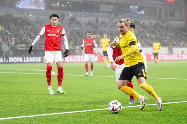 241107 Niklas Hult of Elfsborg during the Europa League match between Elfsborg and Braga on November 7, 2024 in Boras. Photo: Jörgen Jarnberger BILDBYRAN COP 112 JJ0415 fotboll football soccer fotball uefa europa league europa league elfsborg braga bbeng Copyright: JÖRGENxJARNBERGER BB241107JJ080