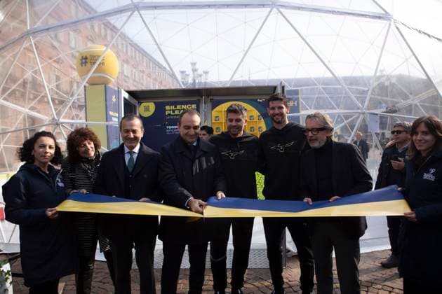 Inaugurazione di Casa Tennis e Casa Gusto alla presenza di Dario Gallina, Stefano Lo Russo, Mimmo Carretta, Simone Bolelli e Andrea Vavassori in Piazza Castello a Torino, Italia - Venerd& xec;, 8 Novembre 2024 - Cronaca - ( Foto Andrea Alfano LaPresse ) Casa Tennis and Casa Gusto at the presence of Dario Gallina, Stefano Lo Russo, Mimmo Carretta, Simone Bolelli and Andrea Vavassori in Piazza Castello. Turin, Italy - Friday, November 8, 2024 - News - ( Photo Andrea Alfano LaPresse ) Copyright: xAndreaxAlfano LaPressex