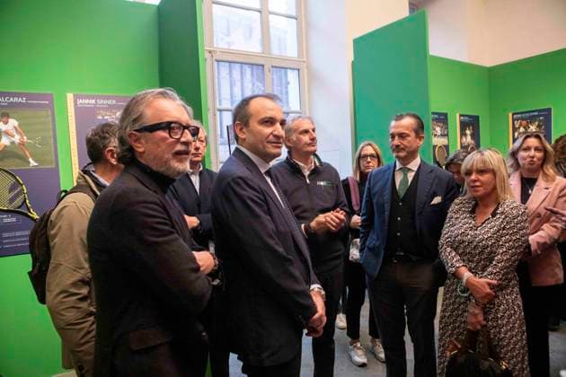 Inaugurazione di Casa Tennis e Casa Gusto alla presenza di Dario Gallina, Stefano Lo Russo, Mimmo Carretta, Simone Bolelli e Andrea Vavassori in Piazza Castello a Torino, Italia - Venerd& xec;, 8 Novembre 2024 - Cronaca - ( Foto Andrea Alfano LaPresse ) Casa Tennis and Casa Gusto at the presence of Dario Gallina, Stefano Lo Russo, Mimmo Carretta, Simone Bolelli and Andrea Vavassori in Piazza Castello. Turin, Italy - Friday, November 8, 2024 - News - ( Photo Andrea Alfano LaPresse ) Copyright: xAndreaxAlfano LaPressex