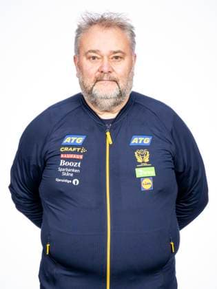 241108 Materialförvaltare Christian Ahman poserar för ett porträtt under en porträttfotografering med Sverige den 8 november 2024 i Linköping. Copyright: CHRISTOFFERxBORGxMATTISSON BB241108CB010