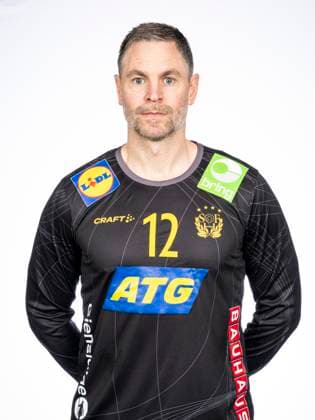 241108 Malvakt Andreas Palicka poserar för ett porträtt under en porträttfotografering med Sverige den 8 november 2024 i Linköping. Copyright: CHRISTOFFERxBORGxMATTISSON BB241108CB015