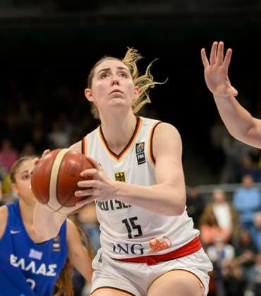 Luisa GEISELSOEDER (Geiselsöder) (GER) Aktion, Basketball EM-Qualifikation der Frauen, Deutschland (GER) - Griechenland (GRE) 79:76, am 07.11.2024 in Hagen Deutschland Â