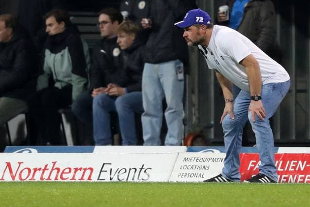 08.11.2024, xgox, Fussball 2.Bundesliga, Eintracht Braunschweig - Hamburger SV emspor, v.l. Trainer Steffen Baumgart (Hamburger SV) (DFL DFB REGULATIONS PROHIBIT ANY USE OF PHOTOGRAPHS as IMAGE SEQUENCES and or QUASI-VIDEO) Braunschweig