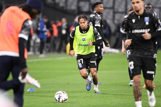 Kevin DANOIS (AJA) lors du match Olympique de Marseille vs. AJ Auxerre pour la J11 de la Ligue 1 Uber Eats au Stade Vélodrome, le 8 novembre 2024. FOOTBALL : Olympique de Marseille vs. AJ Auxerre - Ligue 1 McDonald’s - 08 11 2024 ValentinaClaret Panoramic  CV_20241108_211213.jpg