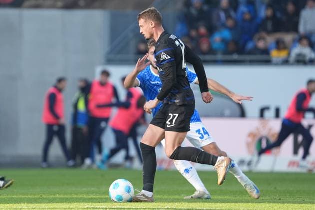 Michael Cuisance (Hertha BSC Berlin, 27) - 09.11.2024 2. Bundesliga, Saison 24 25: SV Darmstadt 98 vs Hertha BSC Berlin, Stadion am Boellenfalltor, emonline, emspor,