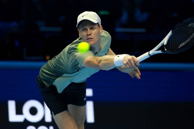 TENNIS - Internazionali di Tennis - 2024 ATP, Tennis Herren Nitto Finals training Yannik Sinner (Italy) during 2024 ATP Nitto Finals training, International Tennis match in Turin, Italy, November 09 2024 Turin Italy  Copyright: xIPAxSport ABACAx