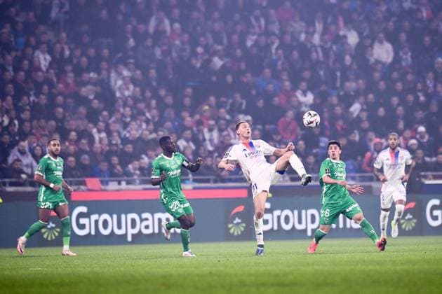 Olympique Lyonnais v AS Saint-Etienne - Ligue 1 MCDonald s 2024 2025 06 Benjamin BOUCHOUARI (asse) - 31 Nemanja MATIC (ol) during the Ligue 1 MCDonald s match between Olympique Lyonnais and Saint Etienne at Groupama Stadium on November 10, 2024 in Lyon, France. Lyon France  Copyright: xFEPx 776235301