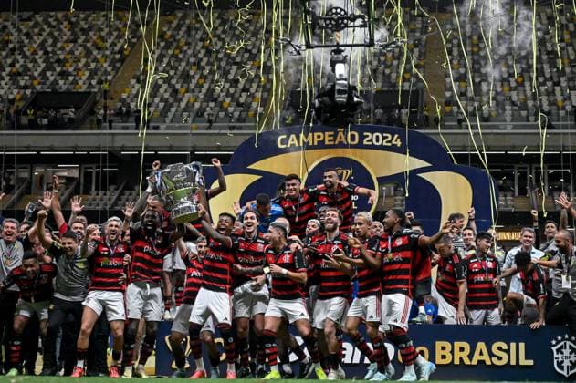 Bilder des Jahres 2024, Sport 11 November Sport Themen der Woche KW45 Sport Bilder des Tages Atlético MG x Flamengo BELO HORIZONTE, MG - 10.11.2024: ATLÉTICO MG X FLAMENGO - Flamengo champion during Atlético MG x Flamengo, a match valid for the final of the 2024 Copa do Brasil, held at the Arena MRV stadium, located in the city of Belo Horizonte, MG, on the afternoon of this Sunday (10). (Photo: Nayra Halm Fotoarena) x2649673x  NayraxHalm