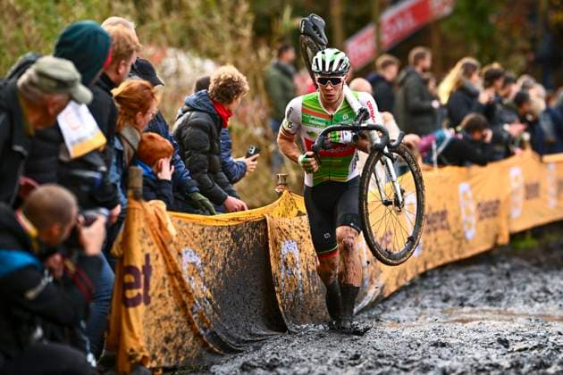 Telenet Superprestige cyclocross Deurne 2024 DEURNE, BELGIUM - NOVEMBER 11 : Sweeck Laurens (BEL) of Crelan - Corendon during the 3th leg of the men Elite Telenet Superprestige cyclocross series 2024-2025 in Deurne, Belgium, 11 11 2024 Deurne Belgium  Copyright: xGvgx