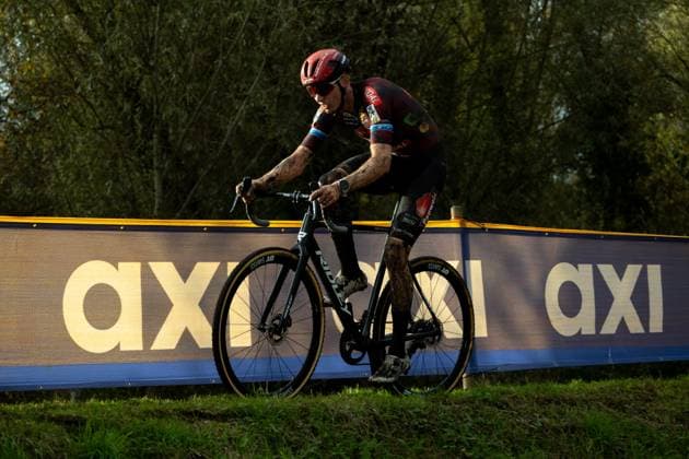 Belgian Michael Vanthourenhout pictured in action during the men s elite race at the Jaarmarktcross cyclocross cycling event in Niel, race 3 8 of the Superprestige competition, Monday 11 November 2024. WARDxVANDAEL  x105199678x