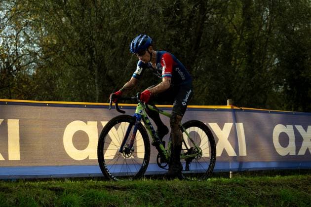 Dutch Lars Van Der Haar pictured in action during the men s elite race at the Jaarmarktcross cyclocross cycling event in Niel, race 3 8 of the Superprestige competition, Monday 11 November 2024. WARDxVANDAEL  x105199686x