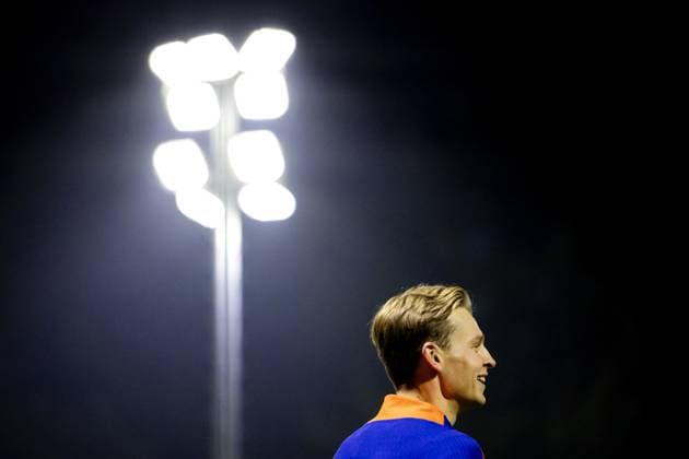 Sport Themen der Woche KW46 Sport Bilder des Tages ZEIST - Frenkie de Jong during a training session of the Dutch national team, Nationalteam at the KNVB Campus on Nov. 12, 2024 in Zeist, Netherlands. The Dutch national team prepares for the UEFA Nations League duel against Hungary. ANP ROBIN VAN LONKHUIJSEN UEFA Nations League 2024 25 xVIxANPxSportx xxANPxIVx 513329230 originalFilename: 513329230.jpg