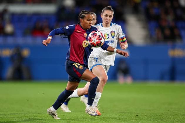Barcelona, Spain, November 12th 2024: Vicky Lopez (19 FC Barcelona, Barca and during the UEFA Womens Champions League football match between FC Barcelona and SKN St Polten at the Johan Cruyff Stadium in Barcelona, Spain (Judit Cartiel SPP) Copyright: xJuditxCartiel SPPx spp-en-JuCa-JUCA9923