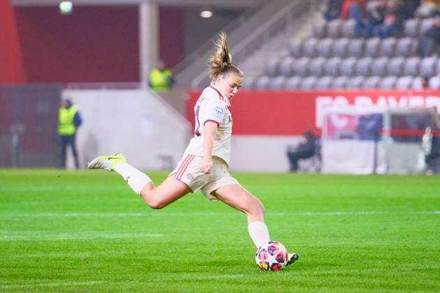Georgia Stanway (31, FC Bayern München) beim Spiel FC Bayern München v Valerenga IF, Fußball, UEFA Women s Champions League 2024 2025, 3.Spieltag am 12.11.2024 in München, FC Bayern Campus. DFL and DFB regulations prohibit any use of photographs as image sequences and or quasi-video. Bayern Deutschland