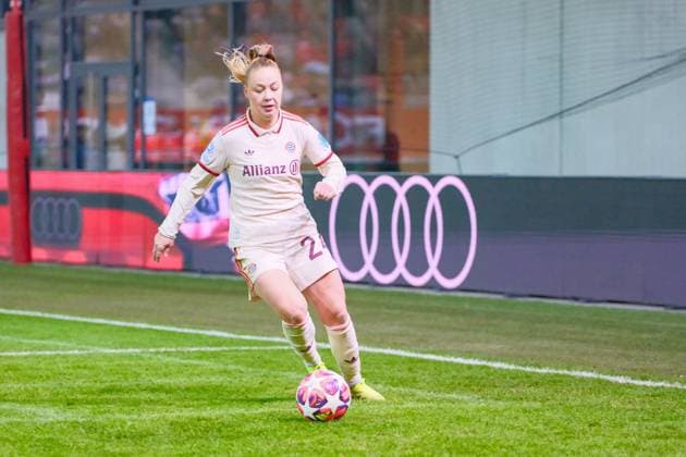 Weronika Zawistowska (24, FC Bayern München) beim Spiel FC Bayern München v Valerenga IF, Fußball, UEFA Women s Champions League 2024 2025, 3.Spieltag am 12.11.2024 in München, FC Bayern Campus. DFL and DFB regulations prohibit any use of photographs as image sequences and or quasi-video. Bayern Deutschland
