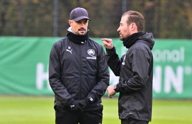 13.11.2024 - Fussball - 2. Bundesliga - Saison 2024 2025 - SpVgg Greuther Fürth Fuerth ( Kleeblatt ) - Training - - xwoxzix - Stefan Kleineheismann (Co-Trainer SpVgg Greuther Fürth ) Jan Siewert ( Trainer SpVgg Greuther Fürth )