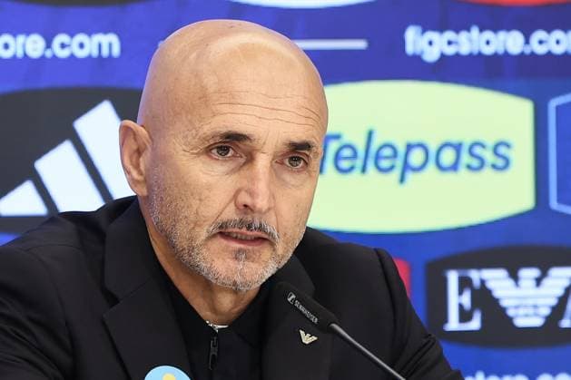 Luciano Spalletti pictured during a press conference, PK, Pressekonferenz of Italian national soccer team, ahead of tomorrow game against Belgium in the Nations League group phase, Wednesday 13 November 2024 in Brussels. BRUNOxFAHY  x105334883x