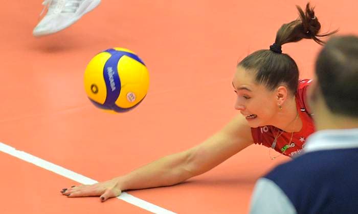 13.11.2024, Dresdens Lorena Lorber Fijok, Volleyball, CEV-Cup, Europapokal, Dresdner SC - Vandoeuvre Nancy VB, (c) Dresden Deutschland