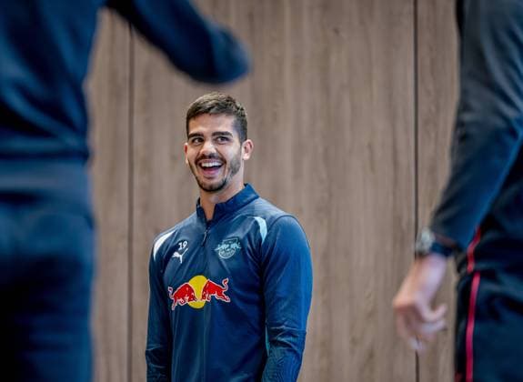 Leipzigs Andre Silva. Aktivierung RB Leipzig am 5. November 2024 vorm Champions League Spiel gegen Celtic Glasgow. Cameron House on Loch Lomond, Glasgow (United Kingdom). CL RB Leipzig - Aktivierung