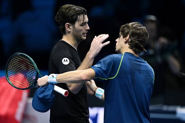 Db Torino 14 11 2024 - ATP, Tennis Herren Finals Daniele Buffa Image nella foto: Taylor Fritz-Alex de Minaur 
